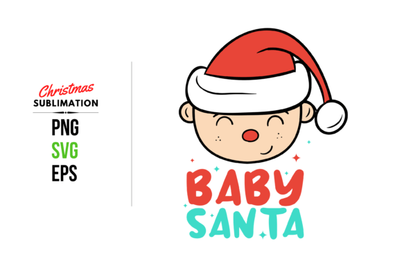 Baby Santa SVG: Festive Illustrations for Design