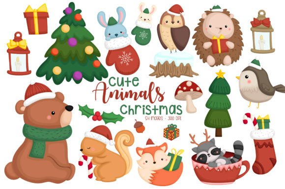 Christmas Animal Winter Clipart & Illustrations Review