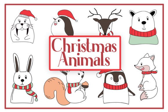 Christmas Animals SVG: Festive Illustrations for Blogs