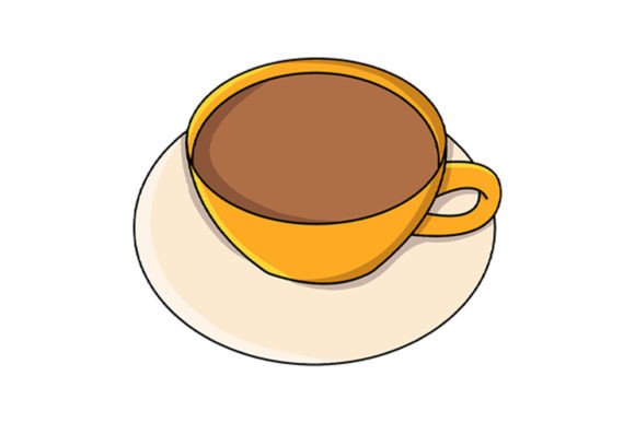 Christmas Coffee Hot Vector Illustration for Brands