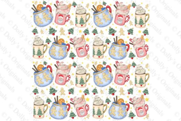 Christmas Cup Cheer 20oz Tumbler Wrap Illustrations