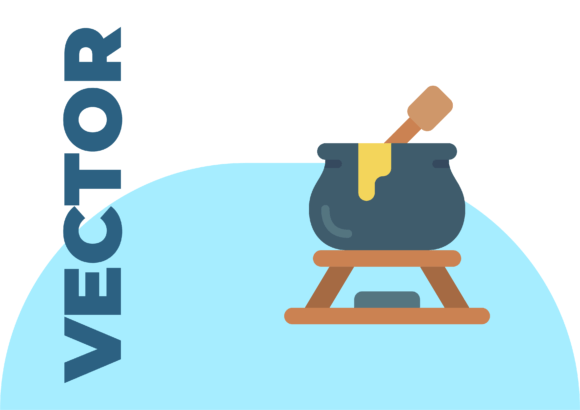 Christmas Food Fondue: Festive Illustrations for Branding