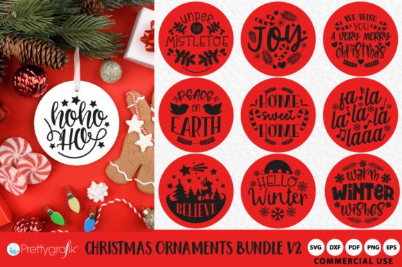 Christmas Ornaments SVG: Festive Illustrations