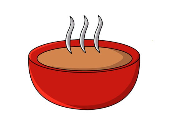 Christmas Soup Icon: Fresh Illustrations for Blogs