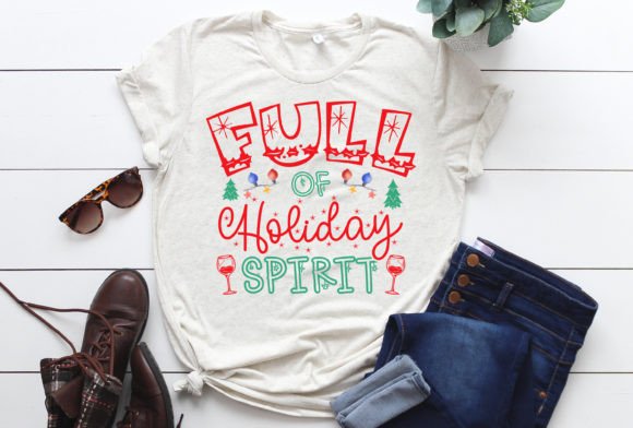 Holiday Spirit Christmas SVG for T-Shirt Designs