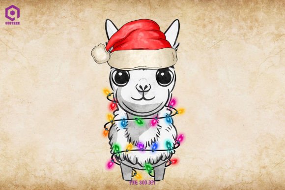 Llama Christmas Tree Lights: Fresh Illustrations