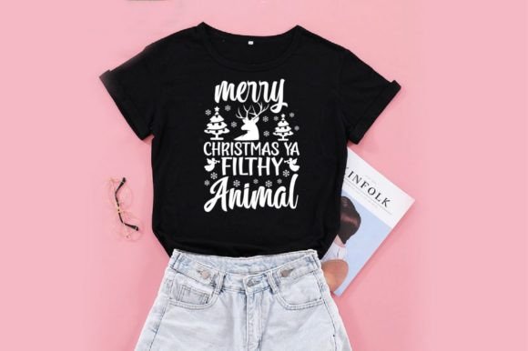 Merry Christmas SVG for T-Shirt Designs