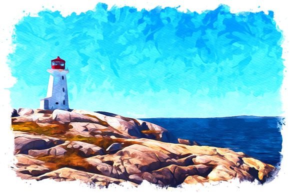 Nova Scotia Canada Watercolor Illustrations Review