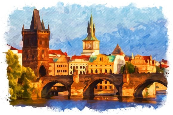 Prague Watercolor Illustrations Review