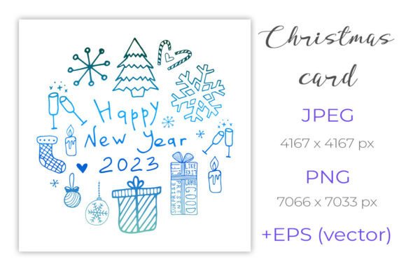 Winter Sublimation: New Year Card Illustrations